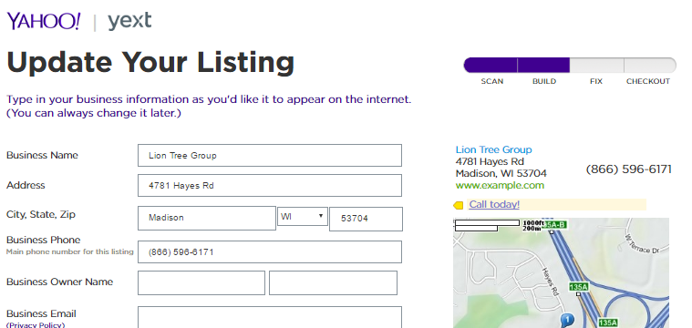 Yahoo Local Listing 4
