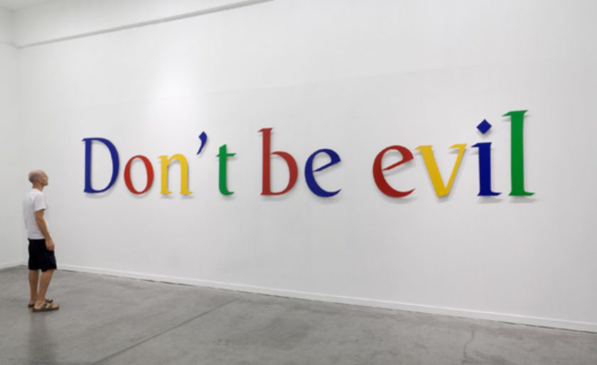 Google History Don't Be Evil